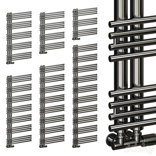 Cordivari Kelly towelrail polished 3D Model