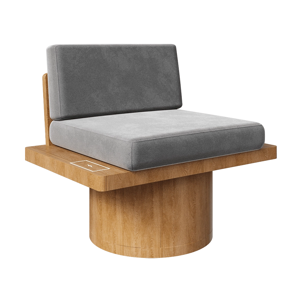 CORE objects - Armchair ON CYLINDERS 3D Model