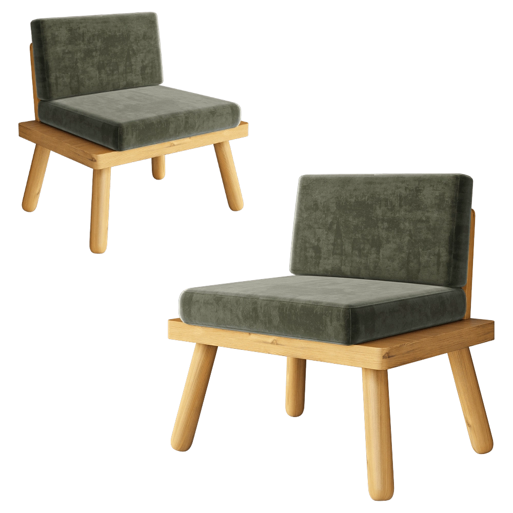 CORE objects - Armchair ON LEGS 3D Model