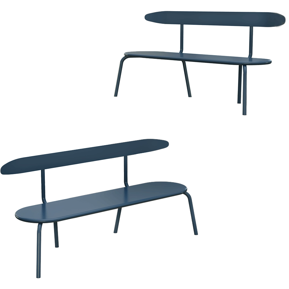 CORE objects - Bench Spider With beckrest + 3D Model