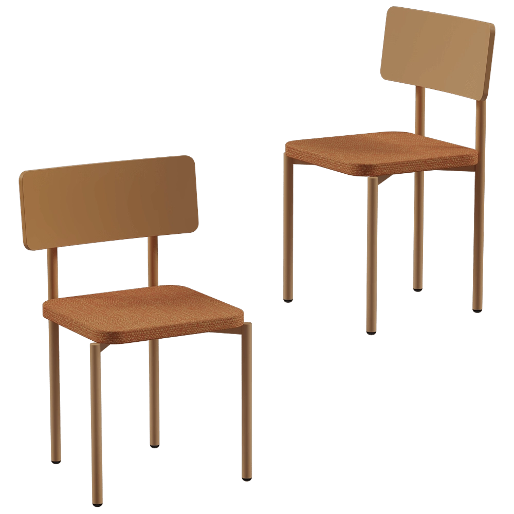 CORE objects - Chair SCHOOL with soft seat 3D Model