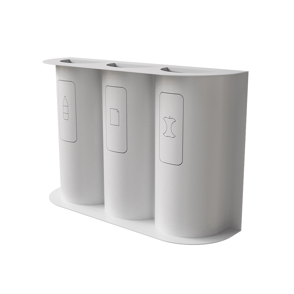 CORE objects - Container 3 tanks HALF 3D Model