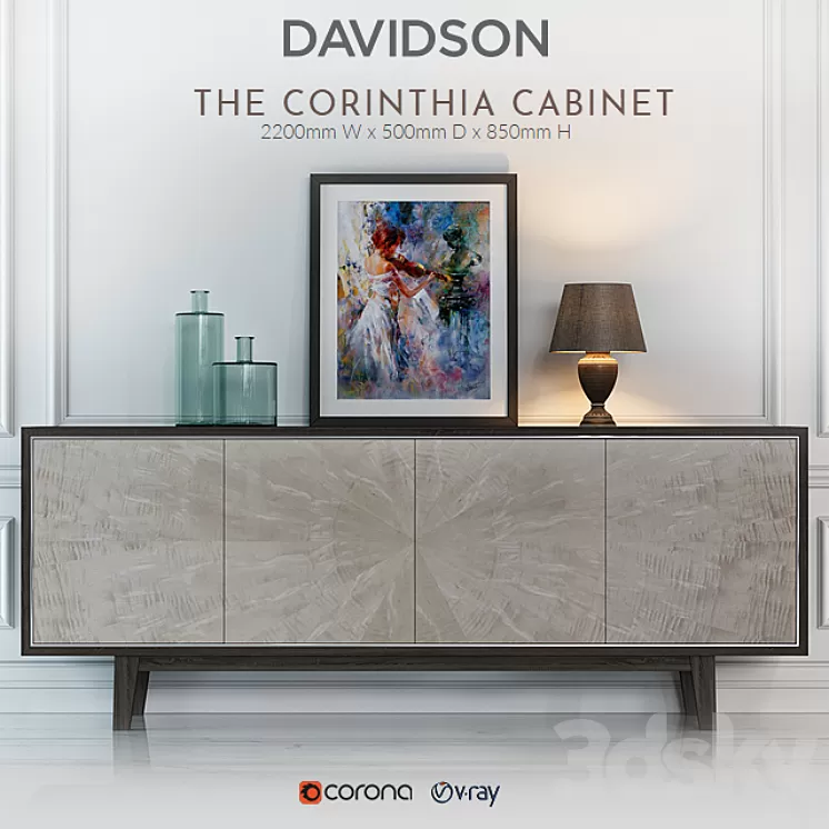 CORINTHIA CABINET 3D Model