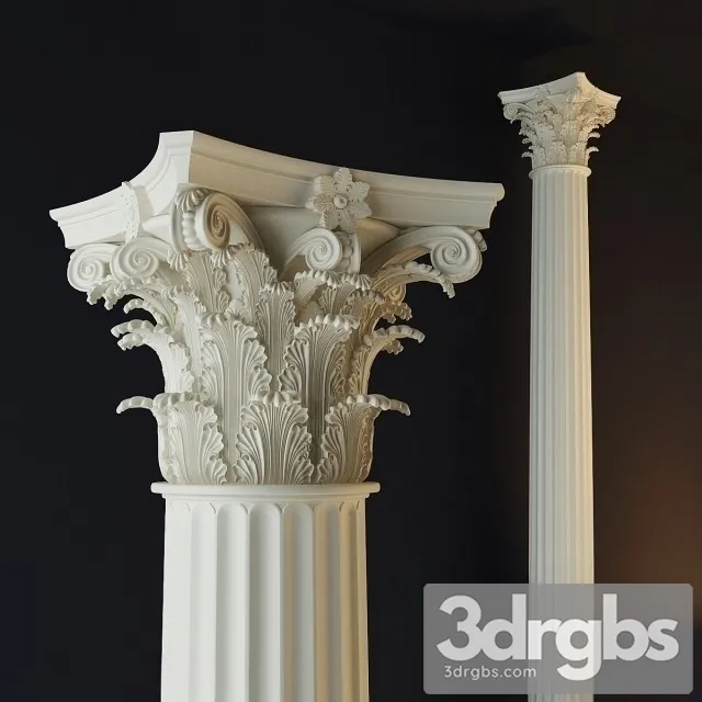 Corinthian Order 01 3D Model Free