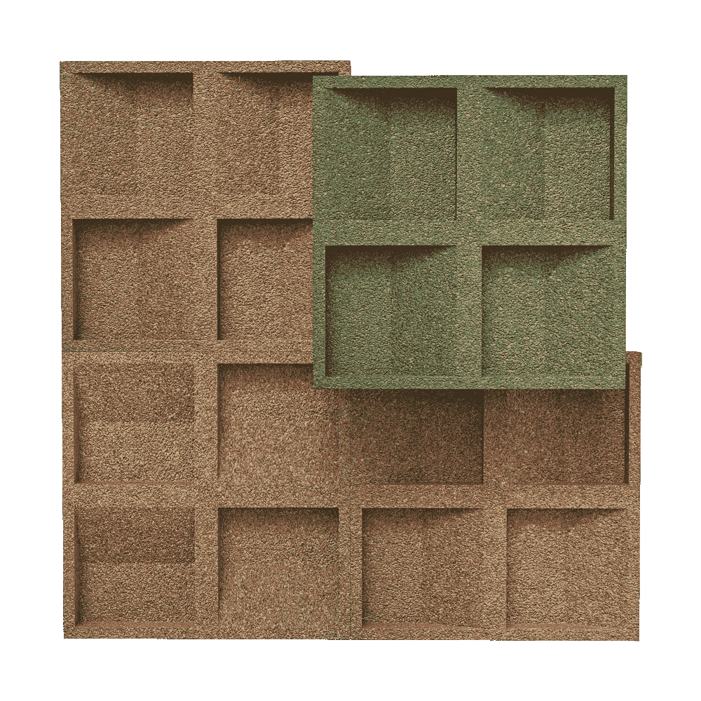CORKBEE - Wall panel Concave 3D Model