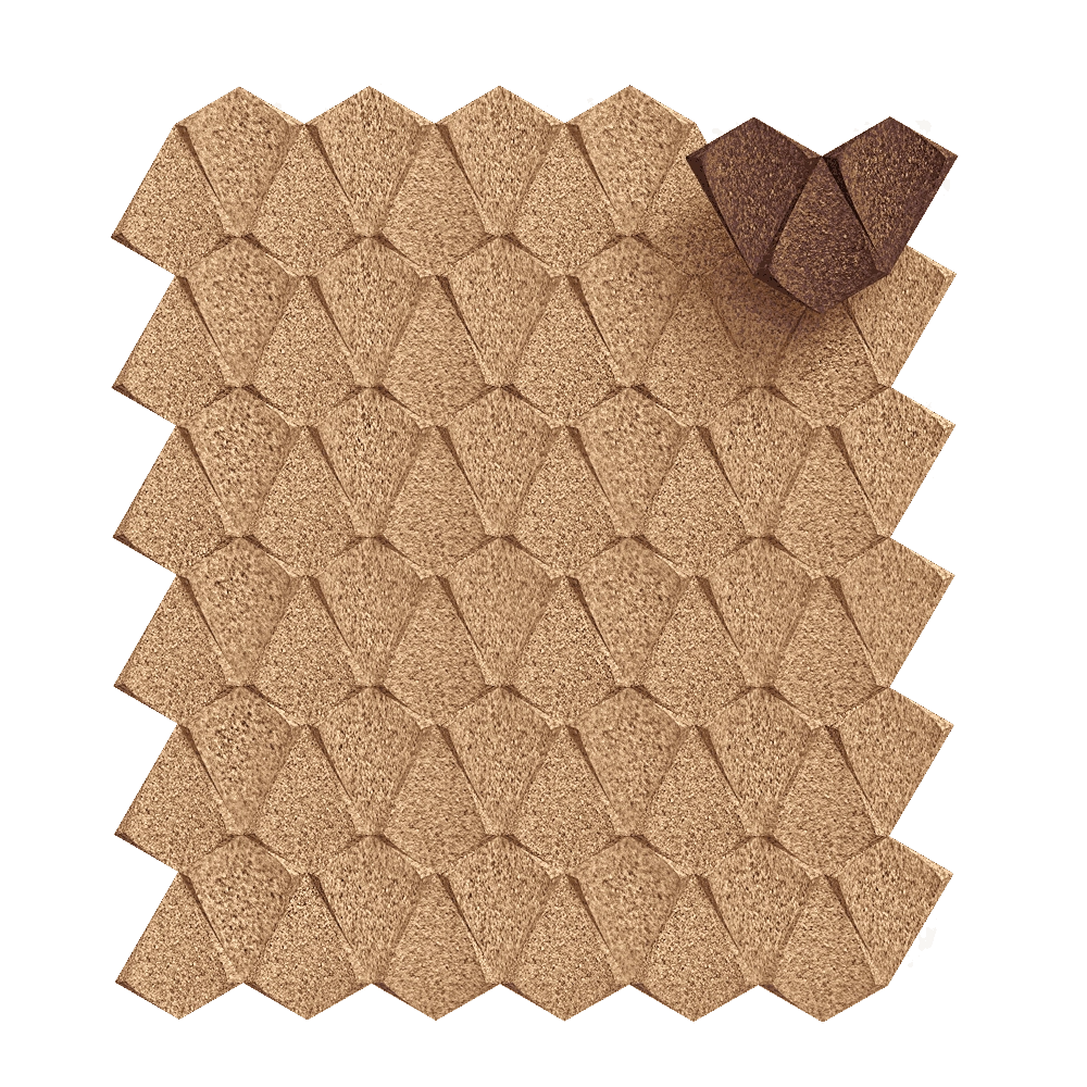 CORKBEE - Wall panel Kite 3D Model