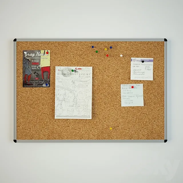 Corkboard 3DModel