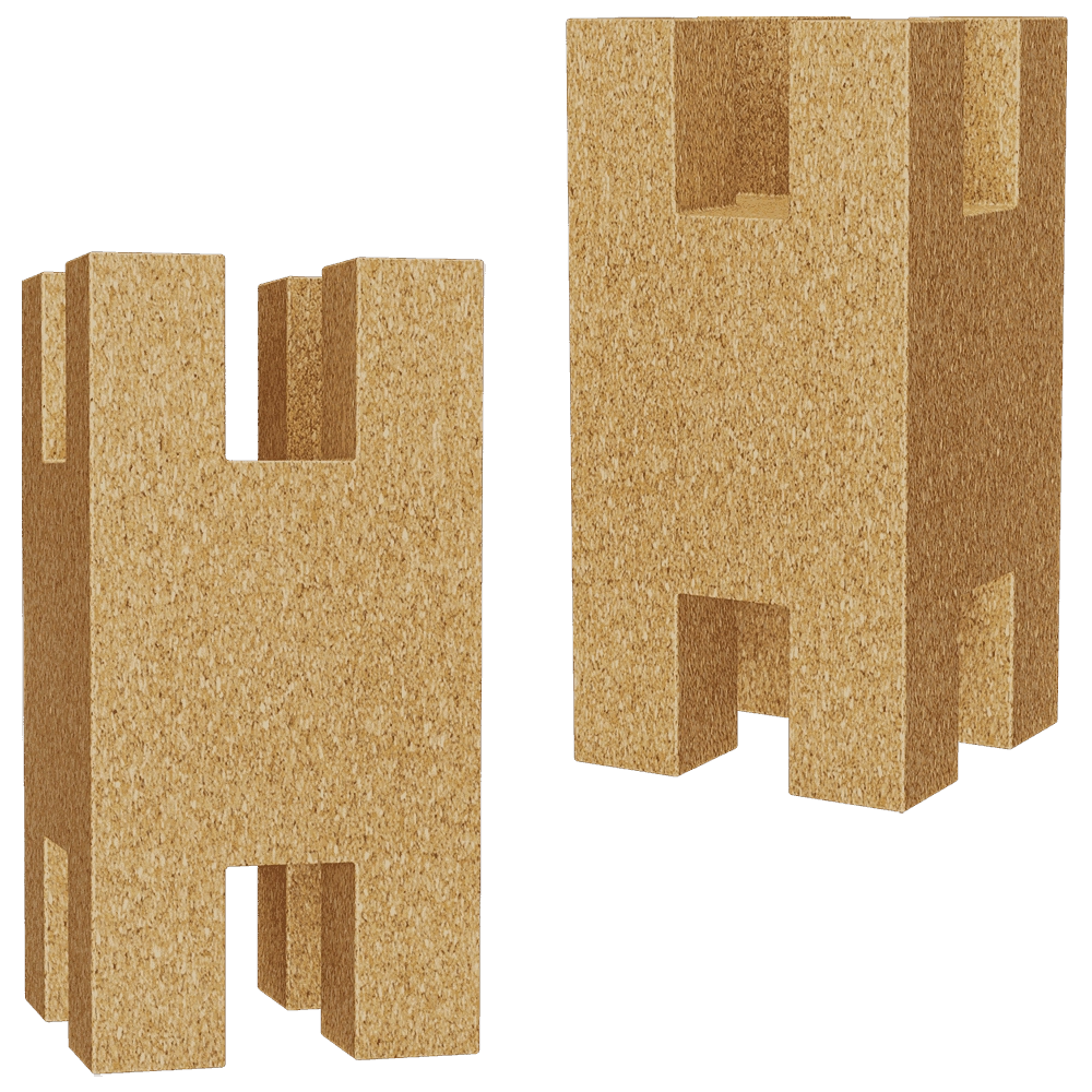 CORKBRICK - Brock DOUBLE 3D Model