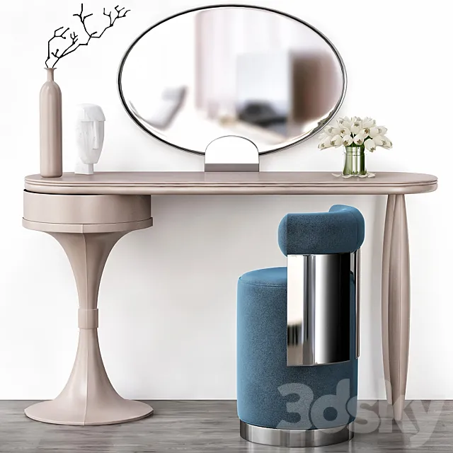 Cornelio Cappellini – Toilet table (low poly) 3D Model