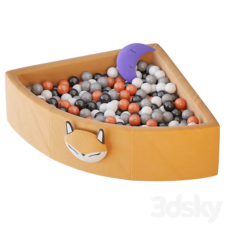 Corner ball pool 3D Model Free
