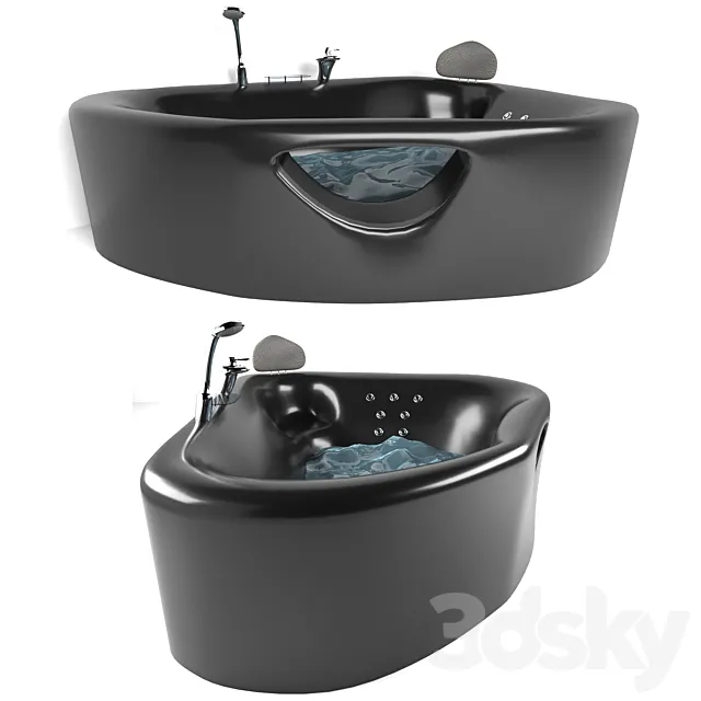 Corner bath 3D Model