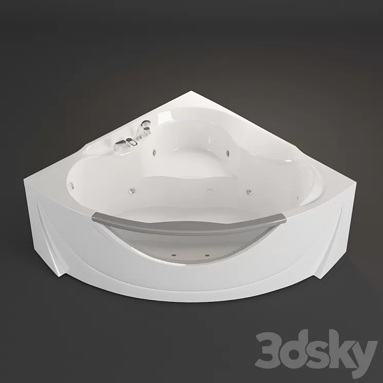 corner bath Grand luxe 3D Model