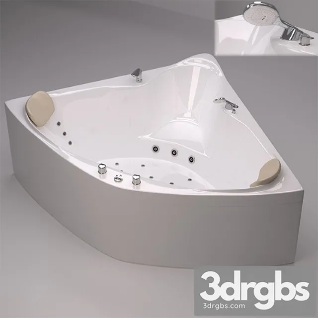 Corner Bath Triton Troy 3D Model Free