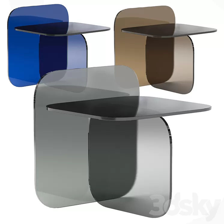 Corner Design Boone coffee tables 3D Model Free