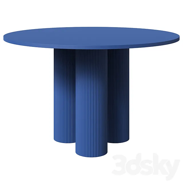 Corner Design dining table Ary Texture 3D Model