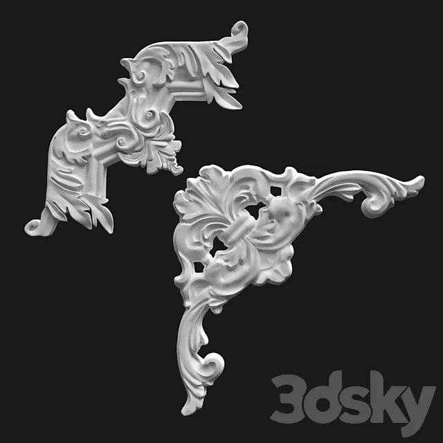 Corner element Perfect 3D Model