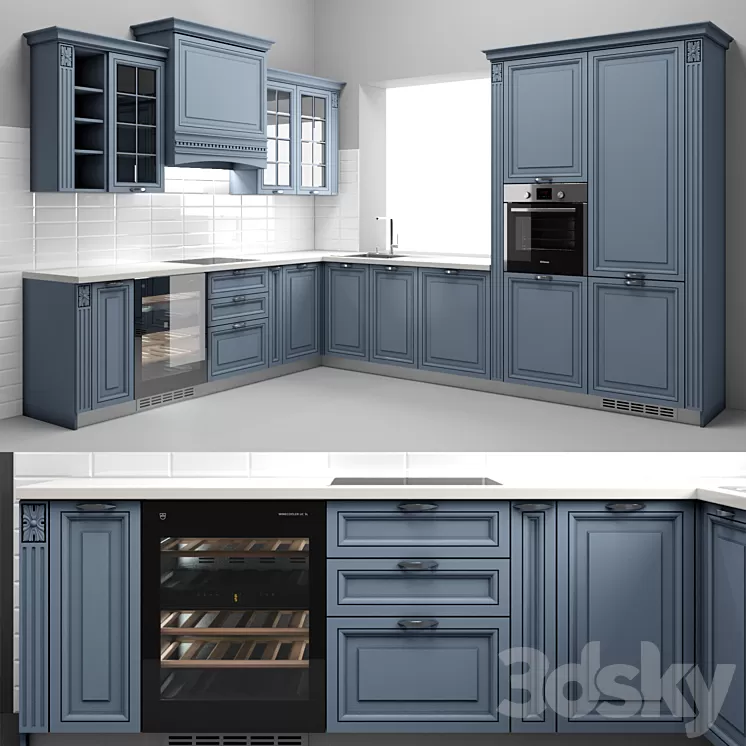 Corner kitchen 3D Model