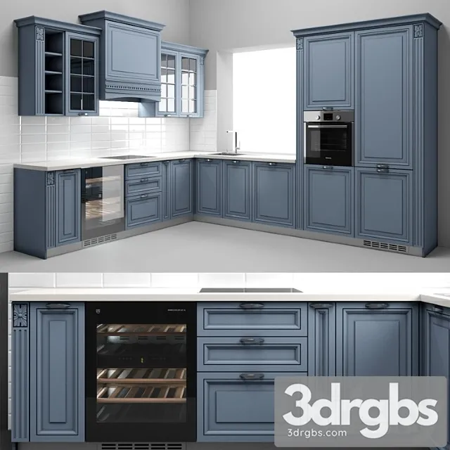 Corner kitchen_2 3D Model Free