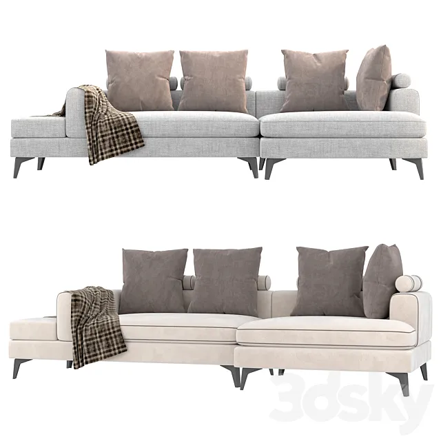 Corner sofa 3D Model