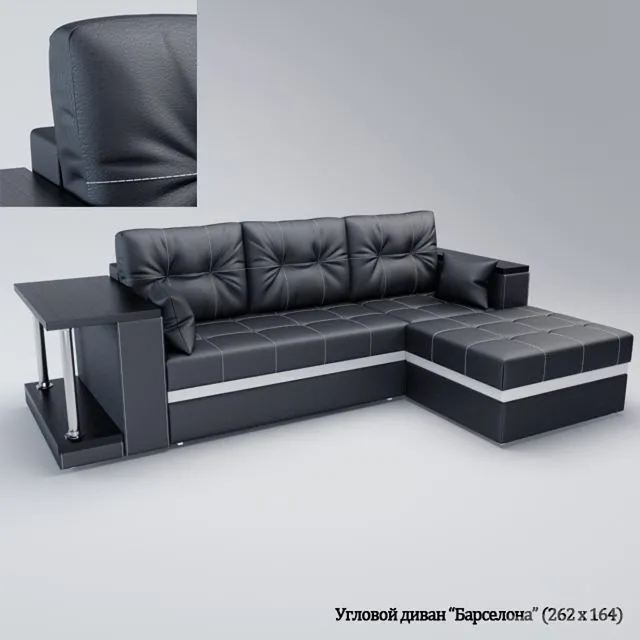 Corner sofa Barcelona 3D Model