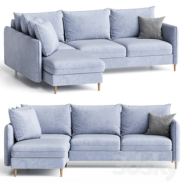 CORNER SOFA CHIC 3D Model