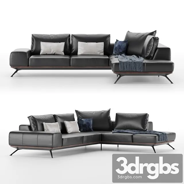 Corner Sofa Claire Figaro Uno 3D Model Free