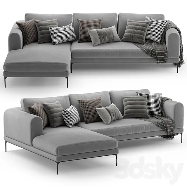 Corner sofa DE.CI FL.OW 3D Model