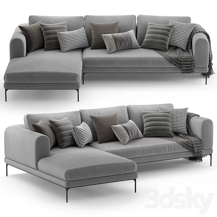 Corner sofa DE.CI FL.OW 3D Model