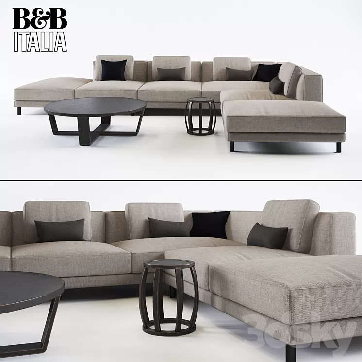 Corner sofa Dives 3D Model