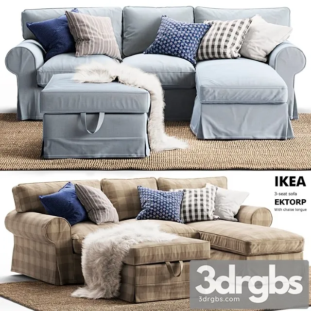 Corner sofa ektorp ikea 3D Model Free