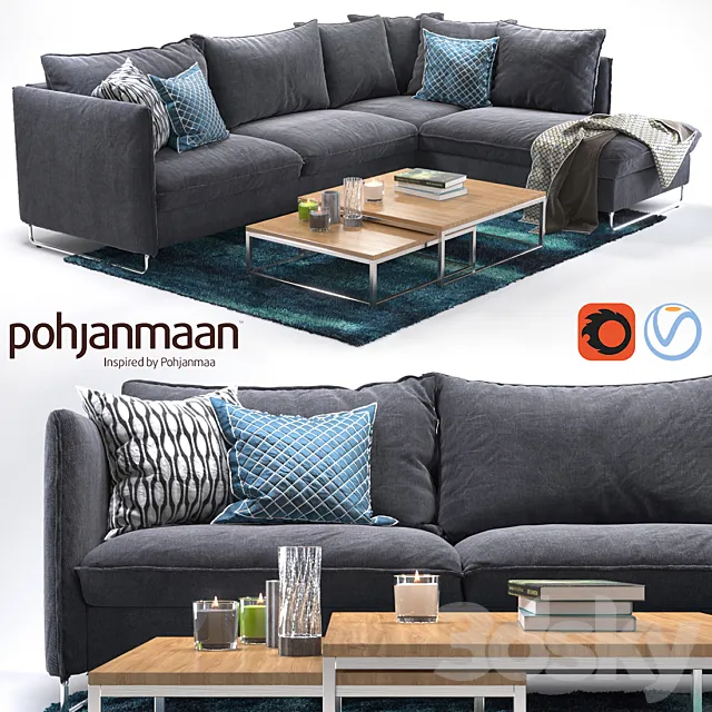 Corner sofa Flipper 3DModel