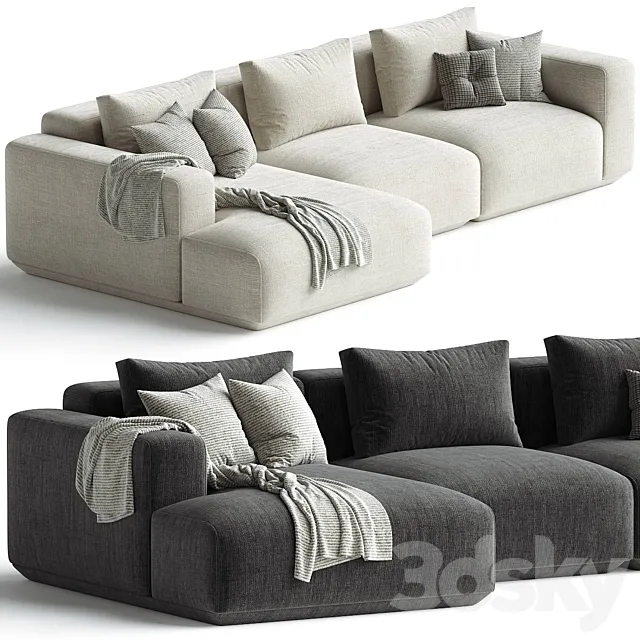 Corner Sofa Grant By Lavsit 3D Model