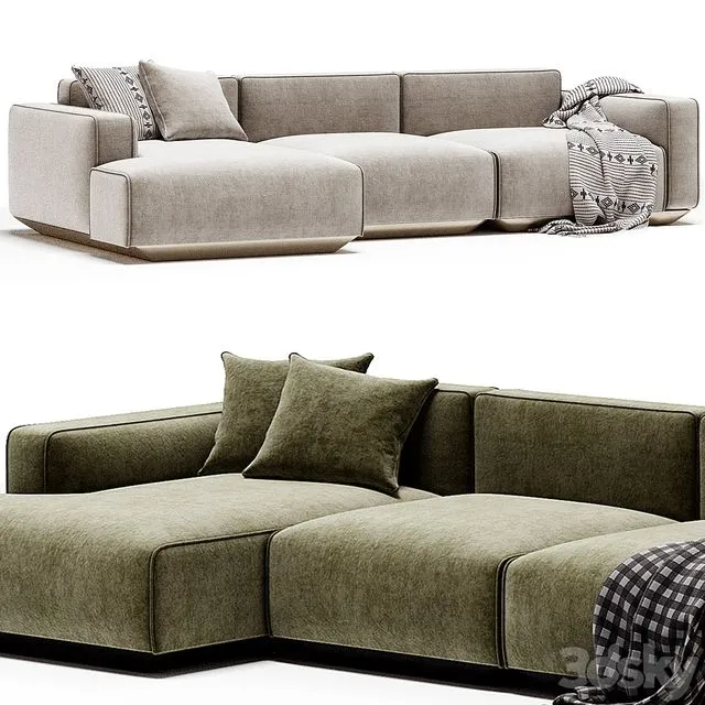 Corner Sofa Grant By Lavsit 3D Model