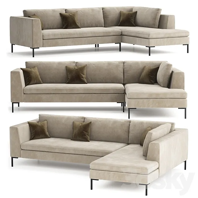 Corner sofa Kona 3D Model