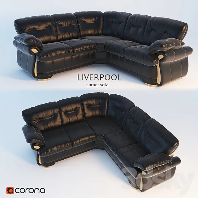 Corner sofa "Liverpool" 3D Model