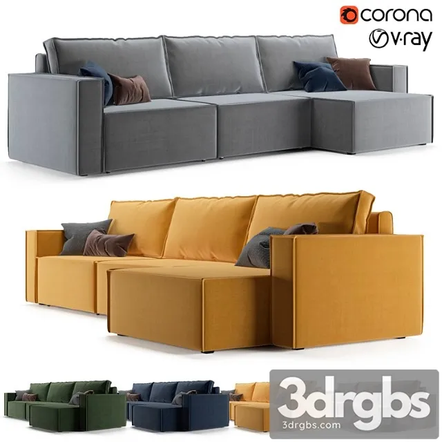 Corner Sofa Loft Sofa Ru 3D Model Free
