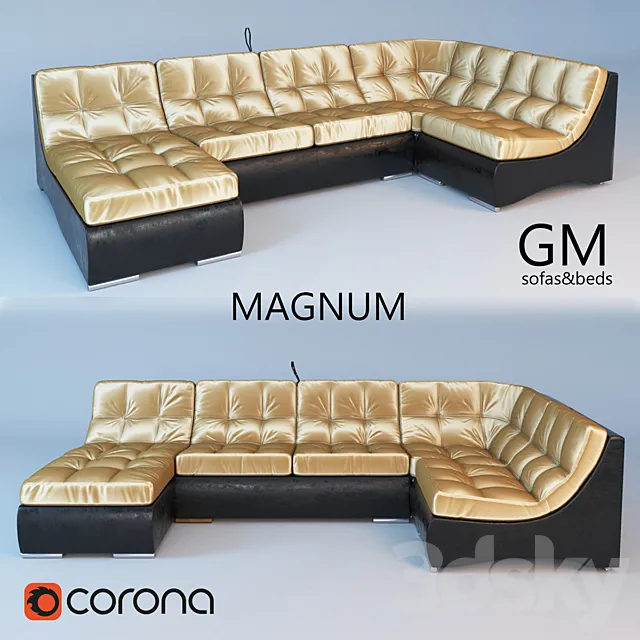 corner sofa MAGNUM GM Factory 3D Model