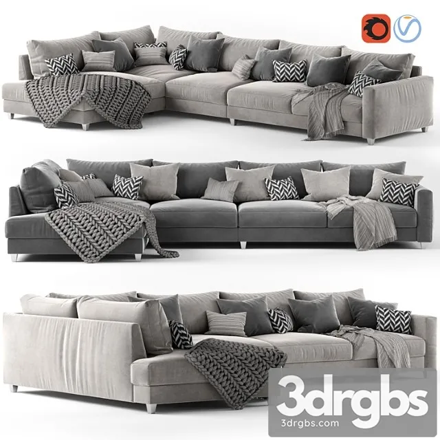 Corner sofa malte 2 3D Model Free