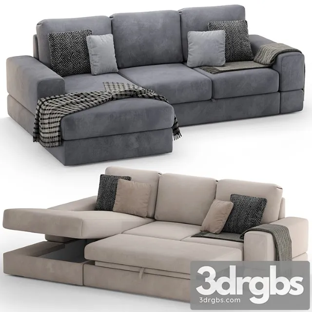 Corner sofa mebelroom dallas 2 3D Model Free