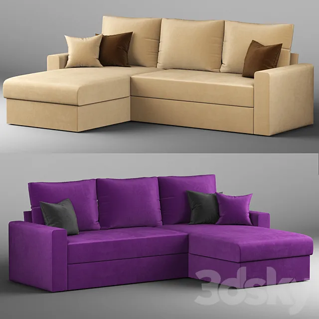 Corner sofa MebelVia Verona 3D Model