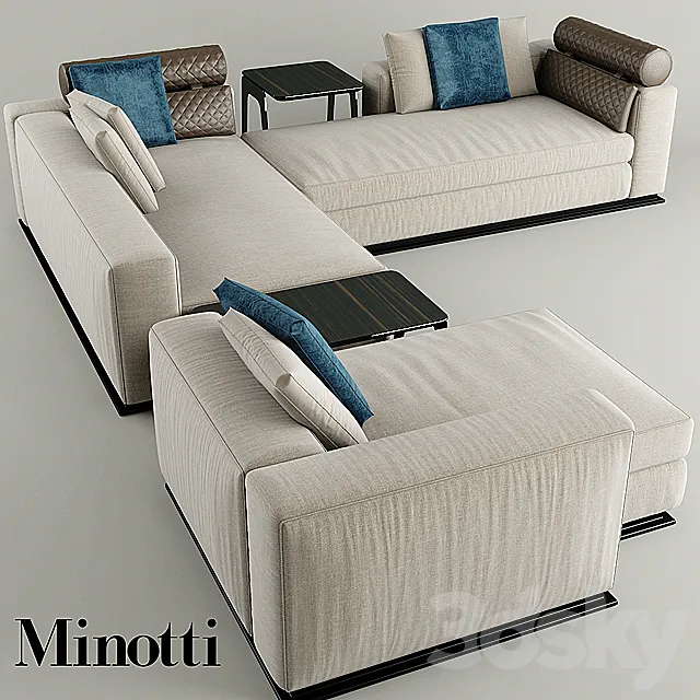 Corner Sofa minotti leonard 3D Model