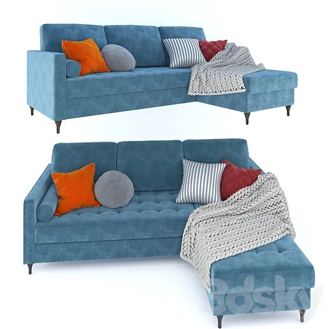 Corner sofa Nordic 3D Model
