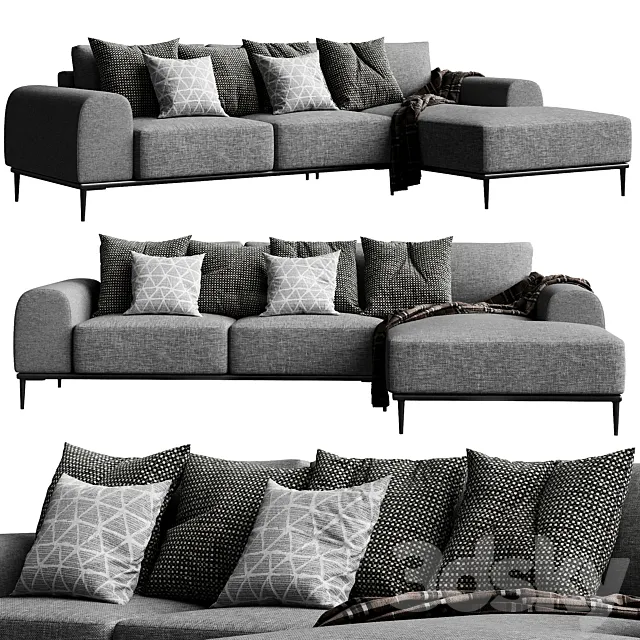 Corner sofa oslo 3D Model