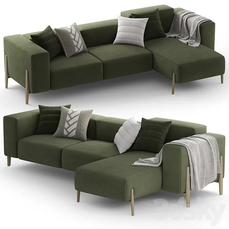 Corner sofa PIANCA ALL-IN 3D Model Free