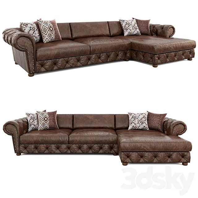 Corner sofa ROCHE BOBOIS MAESTRO CORNER COMPOSITION 3DModel