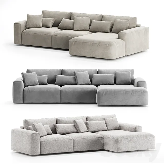 Corner sofa Rosseto from One&Home 3D Model