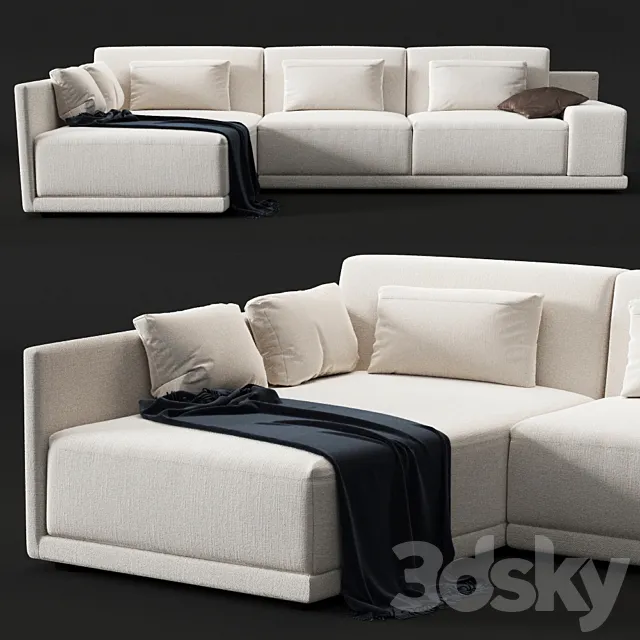Corner sofa Sancal HAPPEN 3DModel