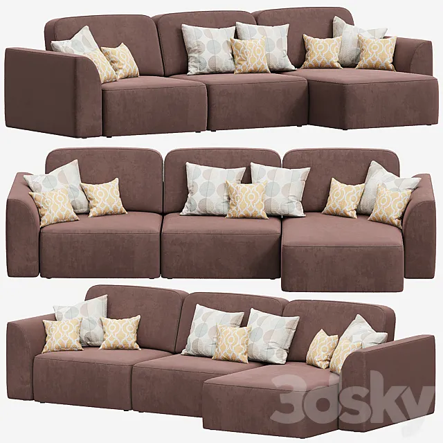 Corner Sofa Sietl Xoff 3D Model