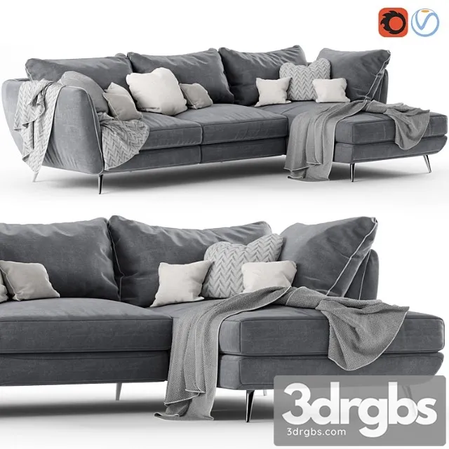 Corner sofa stella 2 3D Model Free