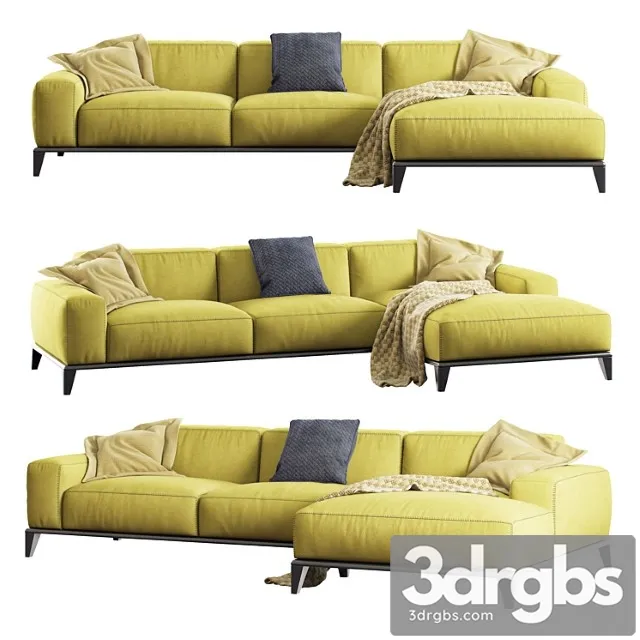 Corner sofa trevor from nicoline factory 2 3D Model Free